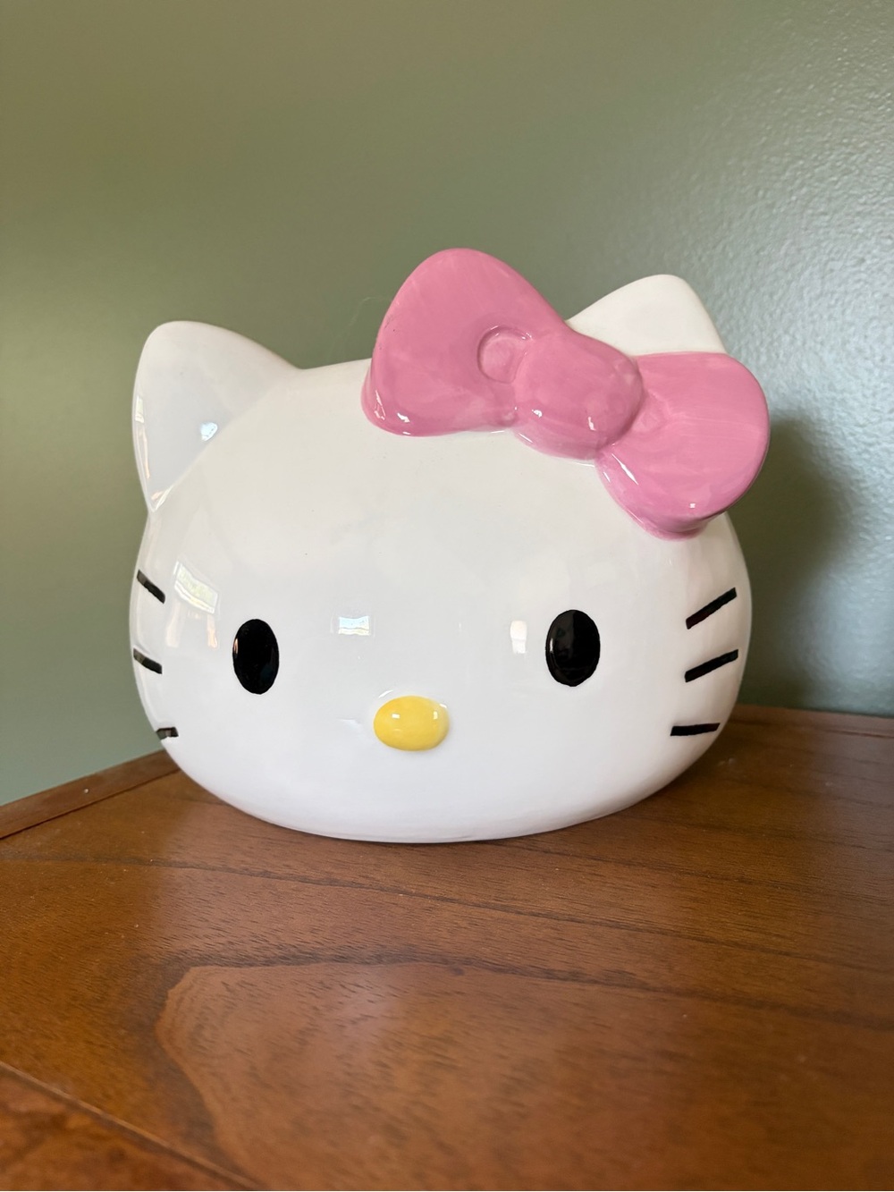 Hello Kitty Planter Pot Plants TJMaxx Pottery NWOT Large Pink Bow